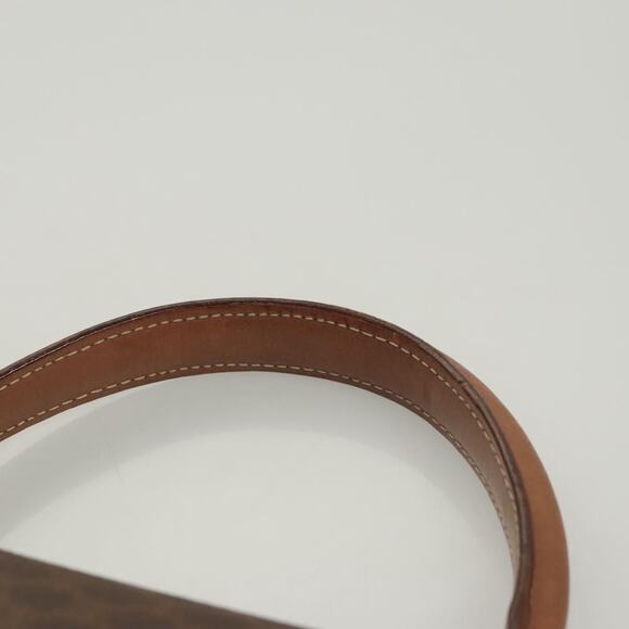 CELINE Macadam Canvas Hand Bag Pvc Leather Brown Gold - Picture 8 of 13